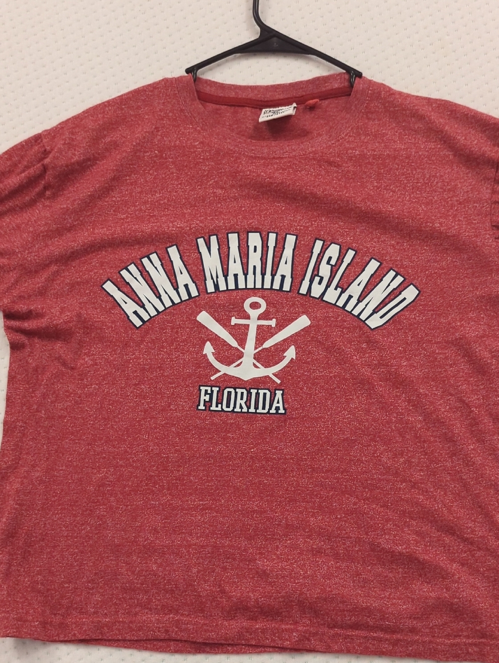 Anna Maria Island Anchor Graphic Tee - Red